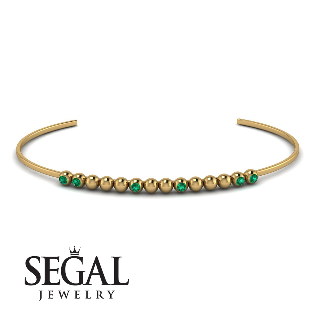 Geometric Emerald Braclet - Kori No. 4