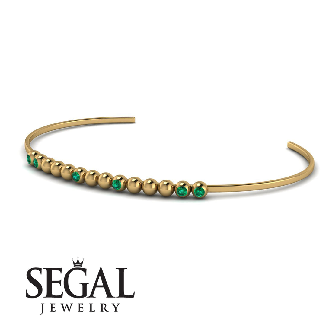 Geometric Emerald Braclet - Kori No. 4