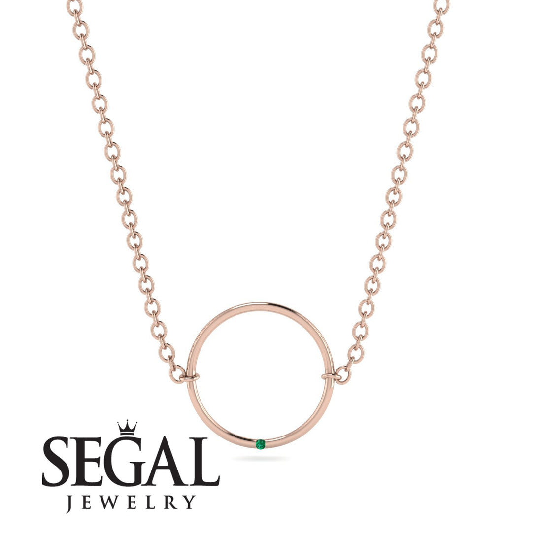 Geometric Emerald Pendant Golden Diamond - Emberly No. 5