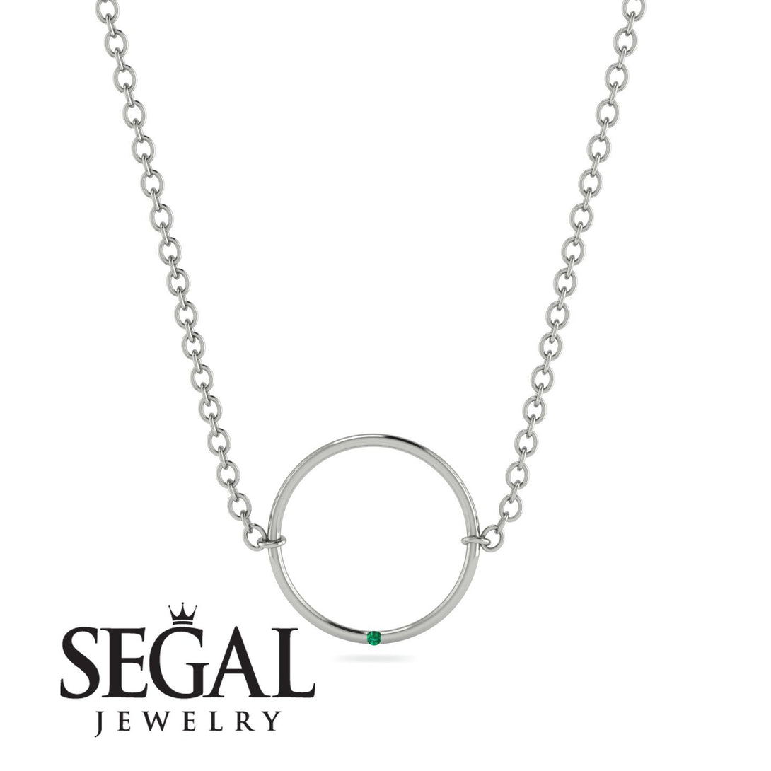 Geometric Emerald Pendant Golden Diamond - Emberly No. 6