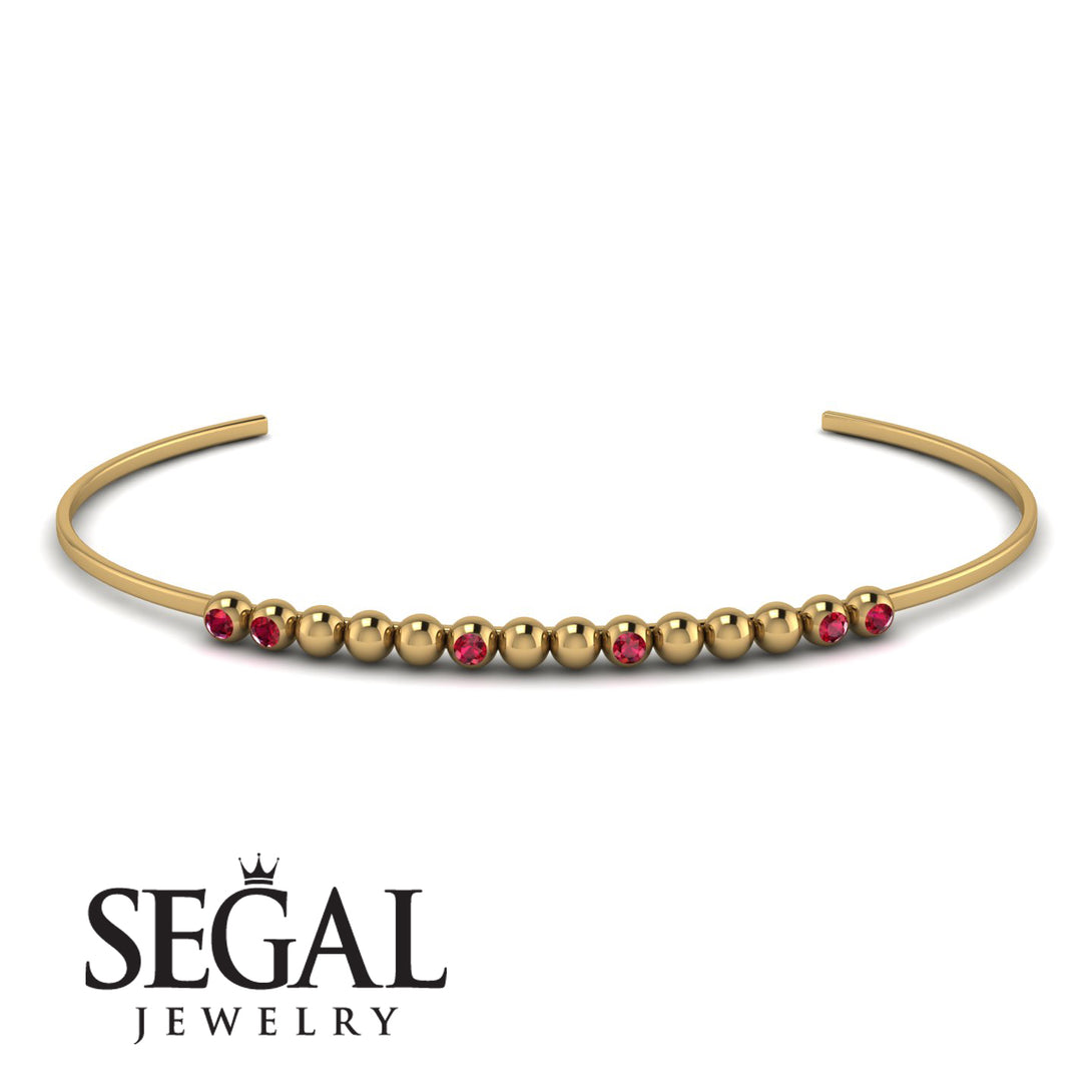 Geometric Ruby Braclet - Kori No. 10