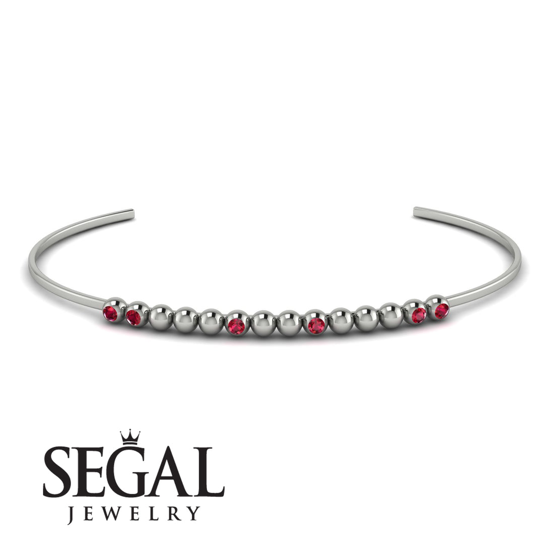 Geometric Ruby Braclet - Kori No. 12