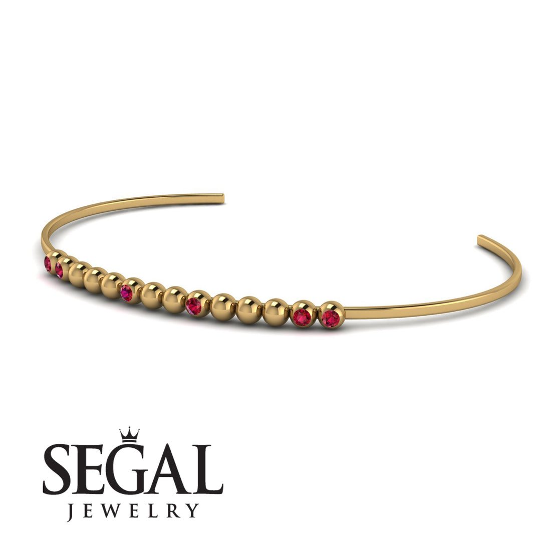 Geometric Ruby Braclet - Kori No. 10