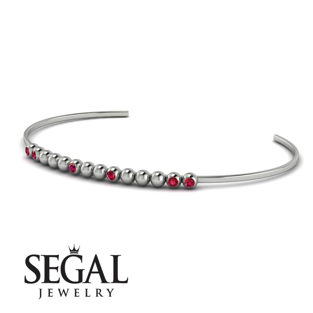 Geometric Ruby Braclet - Kori No. 12