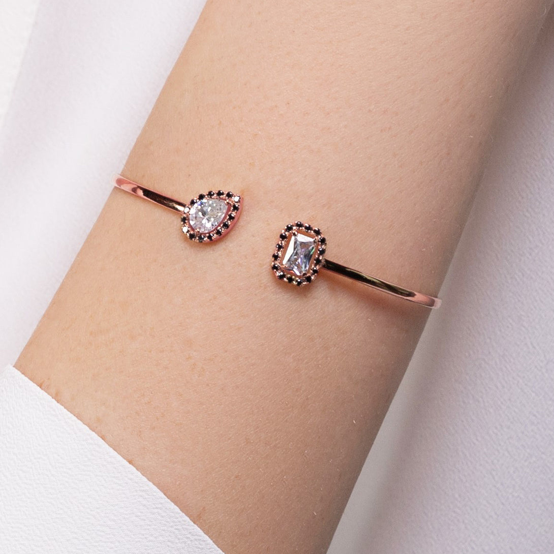 Geometric Pearl And Emerald Emerald Bracelet - Catherine No. 65