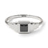 Geometric Princess Cut Black Diamond Ring - Everleigh No. 9 image 11