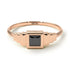 Geometric Princess Cut Black Diamond Ring - Everleigh No. 8 image 10