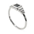 Geometric Princess Cut Black Diamond Ring - Everleigh No. 9