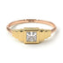 Two Tones Geometric Princess Cut Diamond Ring - Everleigh No. 16 image 1
