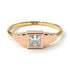 Two Tones Geometric Princess Cut Diamond Ring - Everleigh No. 16 image 2