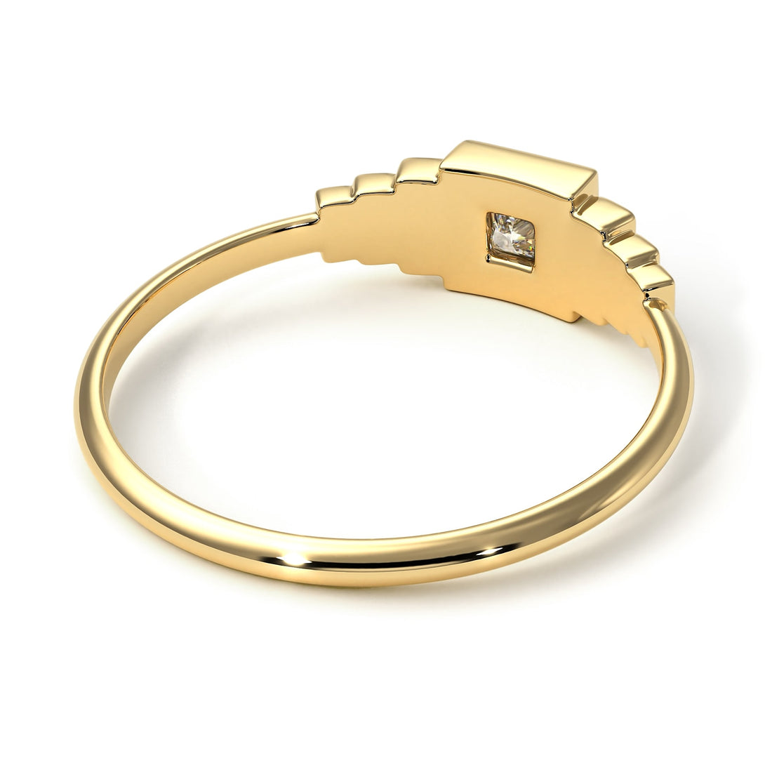 Geometric Princess Cut Diamond Ring - Everleigh No. 1
