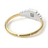 Two Tones Geometric Princess Cut Diamond Ring - Everleigh No. 17