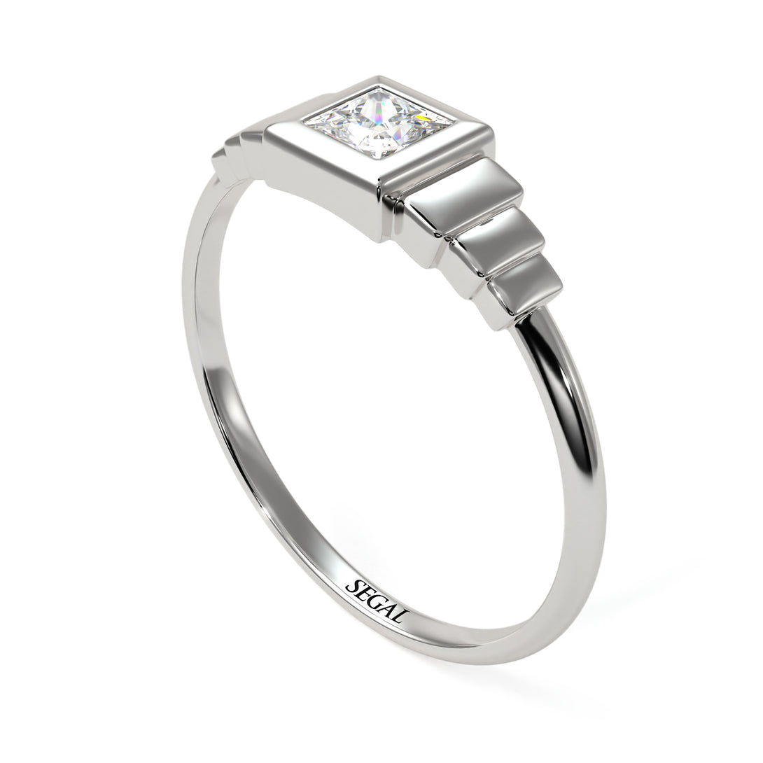 Geometric Princess Cut Diamond Ring - Everleigh No. 3