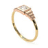 Two Tones Geometric Princess Cut Diamond Ring - Everleigh No. 16