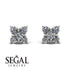 Geometrical 5 Diamonds Stud Earrings - Noa No. 3 image 2