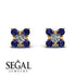 Geometrical 5 Diamonds Stud Earrings - Noa No. 61 image 9