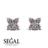 Geometrical 5 Diamonds Stud Earrings - Noa No. 2