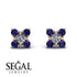 Geometrical 5 Diamonds Stud Earrings - Noa No. 62 image 9