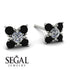 Geometrical 5 Diamonds Stud Earrings - Noa No. 33