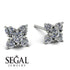 Geometrical 5 Diamonds Stud Earrings - Noa No. 3 image 9