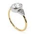 Two Tones Geometrical Bezel Diamond Ring - Trinity No. 77