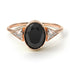 Geometrical Bezel Black Diamond Ring - Trinity No. 32