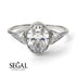 Geometrical Bezel Diamond Ring - Trinity No. 3