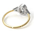 Two Tones Geometrical Bezel Diamond Ring - Trinity No. 77