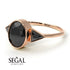 Geometrical Bezel Black Diamond Ring - Trinity No. 38