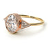 Two Tones Geometrical Bezel Diamond Ring - Trinity No. 76