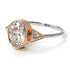 Two Tones Geometrical Bezel Diamond Ring - Trinity No. 78