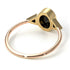 Two Tones Geometrical Bezel Black Diamond Ring - Trinity No. 79