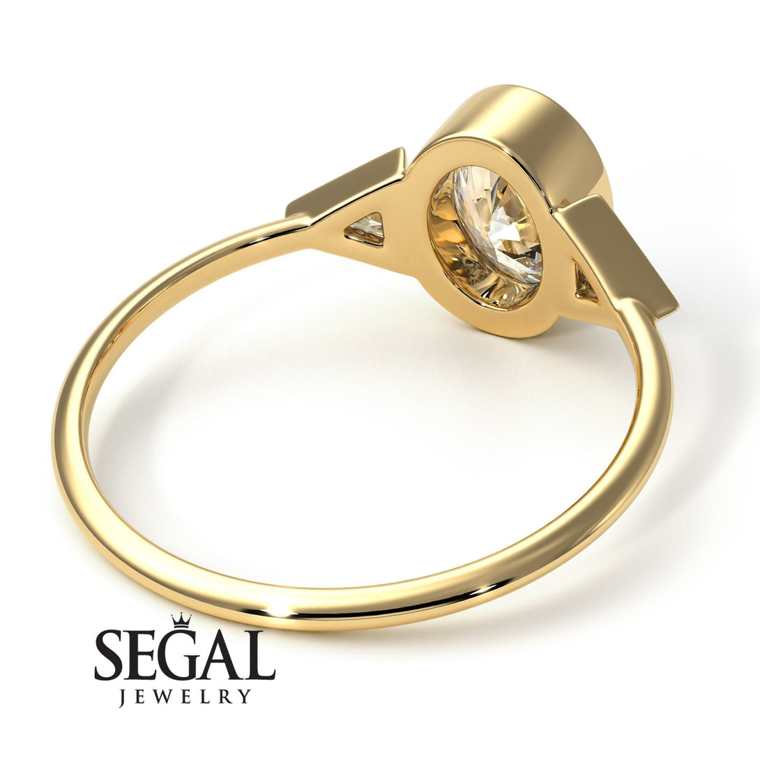 Geometrical Bezel Diamond Ring - Trinity No. 1