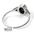 Geometrical Bezel Black Diamond Ring - Trinity No. 39