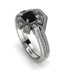 Geometrical Radiant Black Diamond Bridal Set - Jennifer No. 9