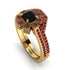 Geometrical Radiant Black Diamond Bridal Set - Jennifer No. 52