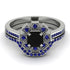 Geometrical Radiant Black Diamond Bridal Set - Jennifer No. 69