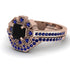 Geometrical Radiant Black Diamond Bridal Set - Jennifer No. 68