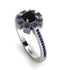 Geometrical Radiant Black Diamond Engagement Ring - Jennifer No. 69 image 1