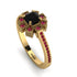 Geometrical Radiant Black Diamond Engagement Ring - Jennifer No. 52