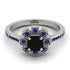 Geometrical Radiant Black Diamond Engagement Ring - Jennifer No. 69 image 2