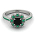 Geometrical Radiant Black Diamond Engagement Ring - Jennifer No. 24 image 2