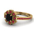 Geometrical Radiant Black Diamond Engagement Ring - Jennifer No. 52 image 3