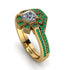 Geometrical Radiant Diamond Bridal Set - Jennifer No. 16 image 1