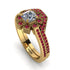 Geometrical Radiant Diamond Bridal Set - Jennifer No. 46