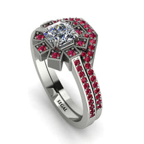 Geometrical Radiant Diamond Bridal Set - Jennifer No. 48 image 1
