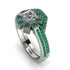 Geometrical Radiant Diamond Bridal Set - Jennifer No. 18 image 1