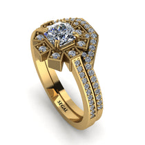 Geometrical Radiant Diamond Bridal Set - Jennifer No. 1 image 1