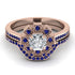 Geometrical Radiant Diamond Bridal Set - Jennifer No. 62 image 2