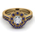 Geometrical Radiant Diamond Bridal Set - Jennifer No. 61 image 2